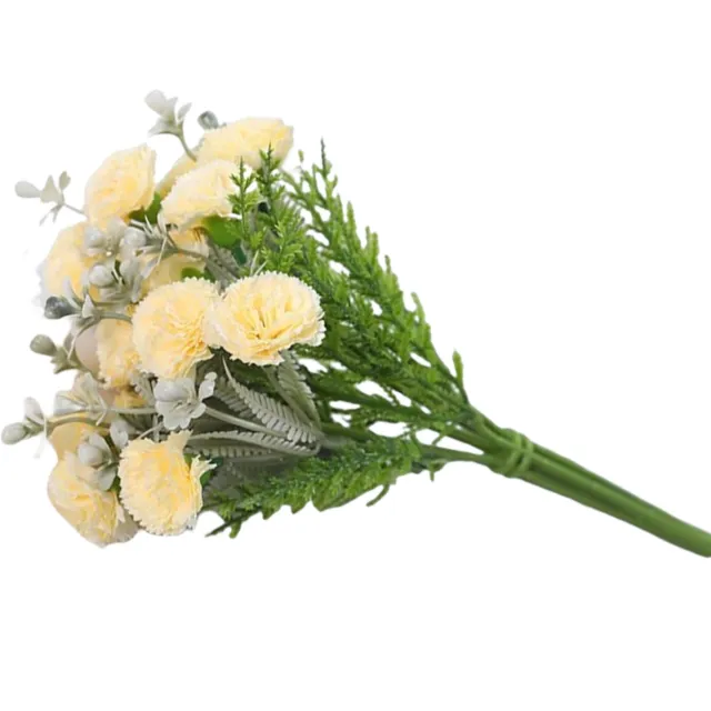 Faux Flower 3d Lightweight Wedding Bouquets Carnation Leaves Flower Exquisite