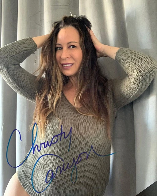 CHRISTY CANYON SEXY Adult Film Star Autographed Signed 8.5x11 Photo $29