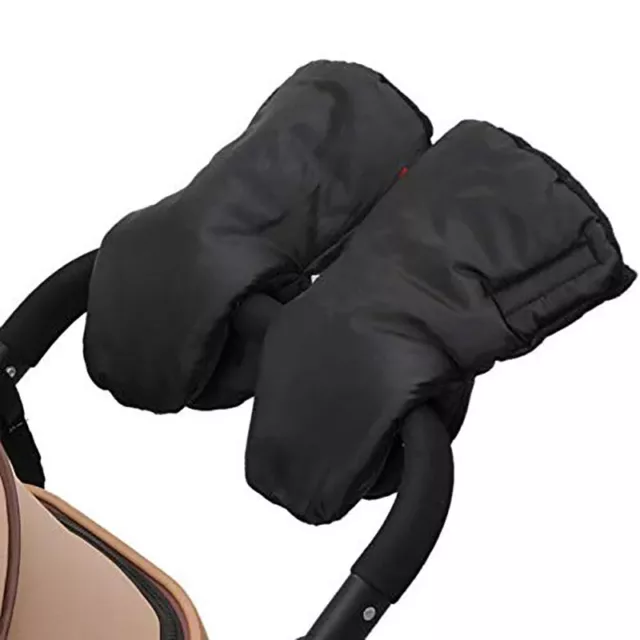 Guantes cálidos de cochecito de invierno manguante de mano impermeable cochecito guantepd