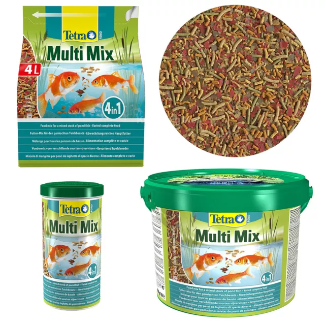 Tetra Pond Multi Mix Floating Fish Food Variety Goldfish Koi Complete Diet