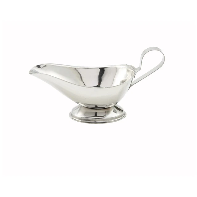 Winco GBS-8, 8-Ounce Stainless Steel Gravy Boat