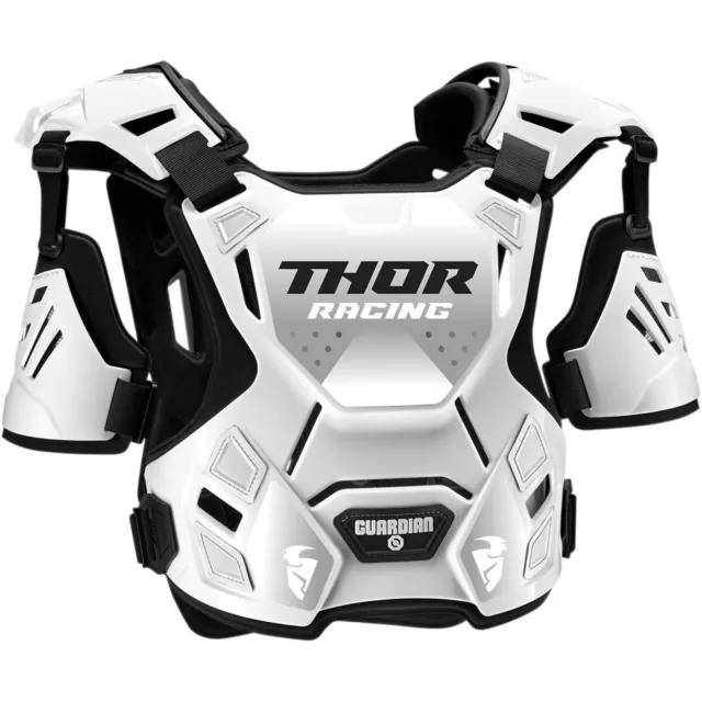 Thor Guardian Armour Mens Roost Deflector Motocross Chest Back Body - White