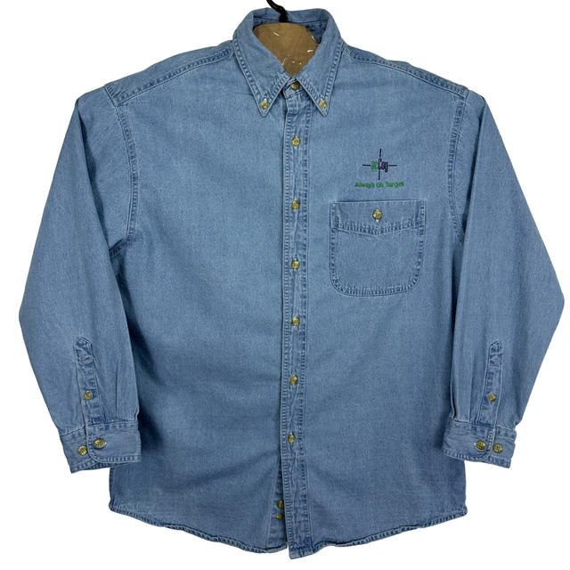 CAMICIA LEE DA uomo blu medio classico denim abbottonato