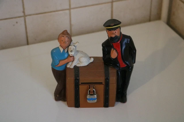 Magnet Tintin, Milou et Haddock lune