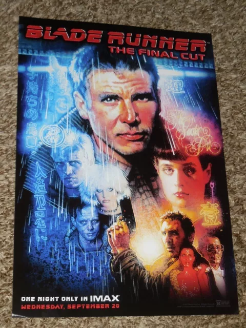 Blade Runner The Final Cut "IMAX" 9x13 Inch Promotional Movie POSTER