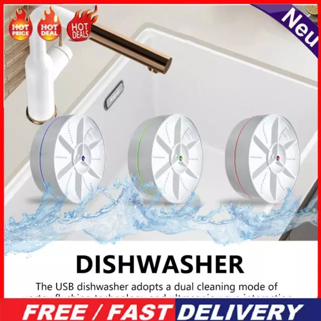 Mini Turbo Dishwasher Detachable Household Sink Dishwasher for Household Kitchen
