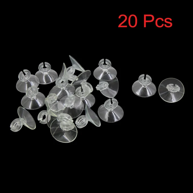 20pcs Soft Silicone Suction Cup Airline Clip Sucker for Aquarium Fish Tank