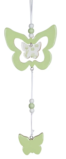 Fenster-Girlande-Schmetterling Fenster-Hänger Haengedeko Menta Verde 33cm