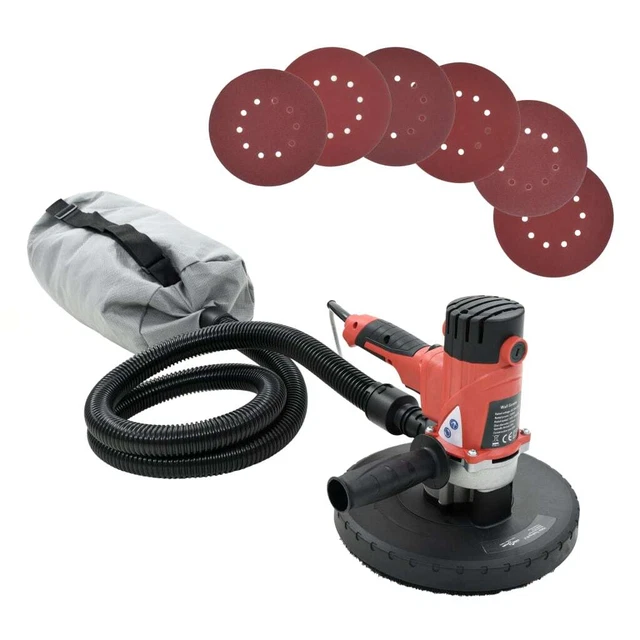 Levigatrice per Cartongesso con Aspiratore 1200 W Parete Muro Soffitto vidaXL