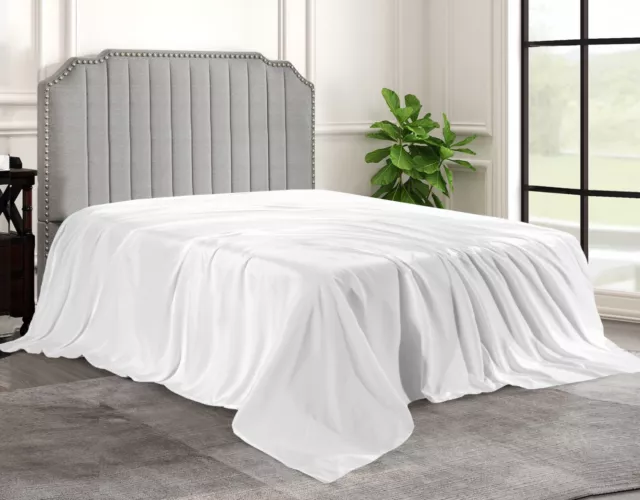 800 Thread Count Egyptian Cotton Flat Sheet Fade&Wrinkle Resistant Top Bed Sheet