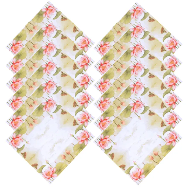 20 hojas servilletas de desayuno de papel cofre de boda servilletas desechables lotus