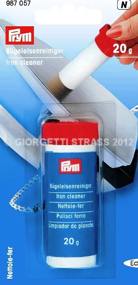 PULISCI FERRO da Stiro Prym stick 20g pulire piastra scorrevole lucente 987057