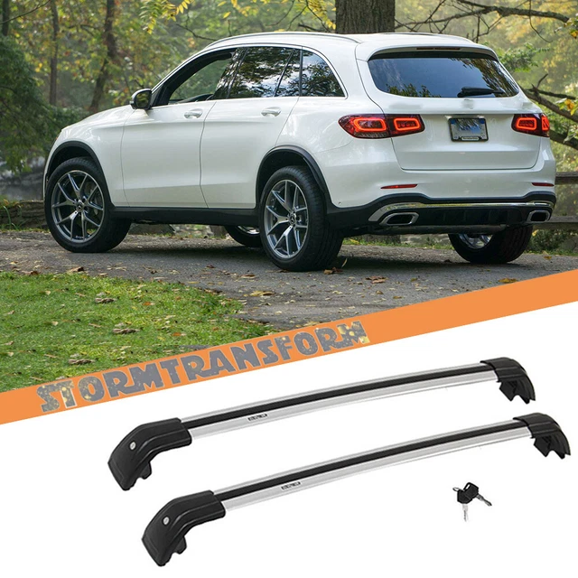 SILVER CROSS BARS Fit For Mercedesbenz GLC 20162022 Accessories Roof