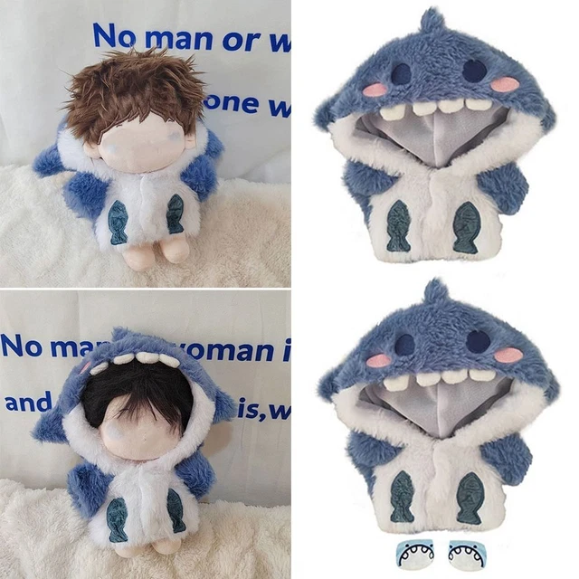 Outfit Shark Hoodies Cotton Stuffed Dolls 20cm Doll Clothes Cartoon Animal Coat
