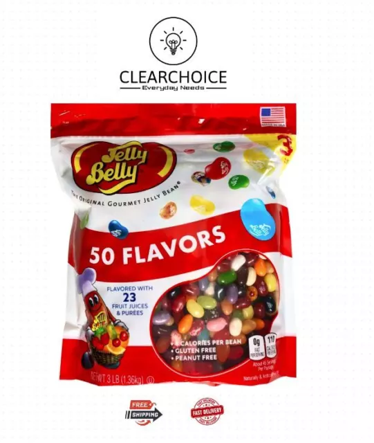 JELLY BELLY 49 Assorted Flavors Jelly Beans Bag - 2 Pounds (32 Ounces) NEW  $14.88 - PicClick