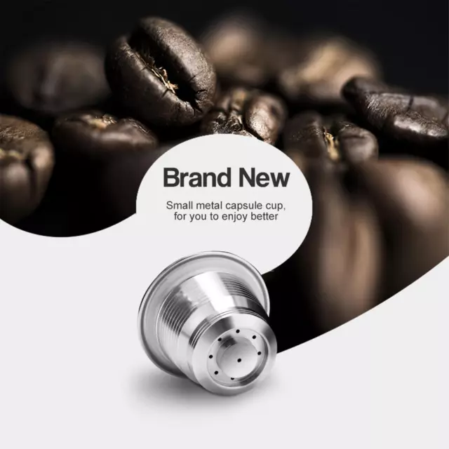 For Nespresso Steel Refillable Reusable Coffee Capsule V8 FiltN7 D9 Hot New K4N5