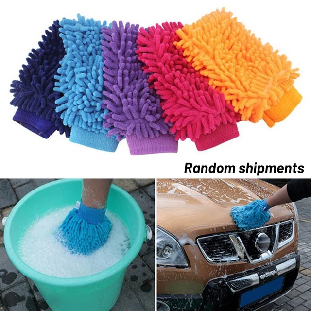 Gants De Lavage Voiture En Laine – Imitation Cachemire – Pour Nettoyer Carrosserie, Jantes Et Vitres Sans Rayures