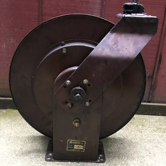 Alemite Stewart Warner Graco Grease Lube Oil Meter Water Retractable Hose Reel