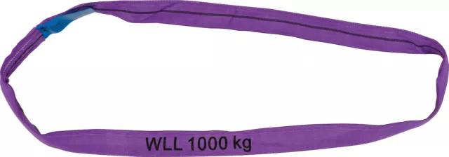 Rundschlinge WLL 1.000 kg, Länge 2 m, Umfang 4 m, violett | PETEX
