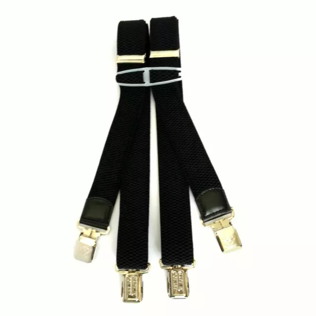 Bretelles pour Pantalon avec Extra Fort Clips Aigle Ceinture en Forme de H Noir