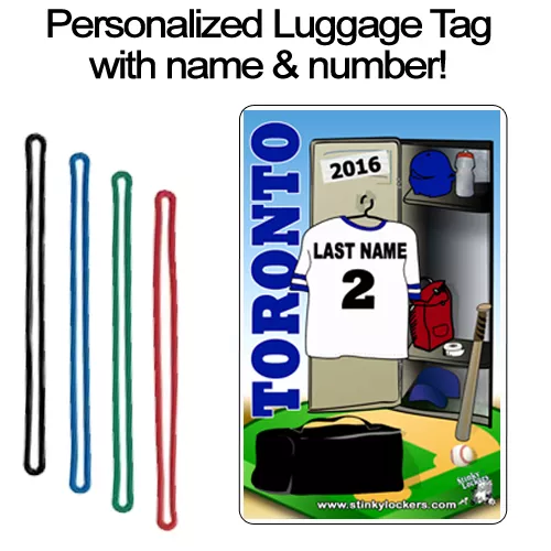 Personalized Toronto Baseball Luggage Tag