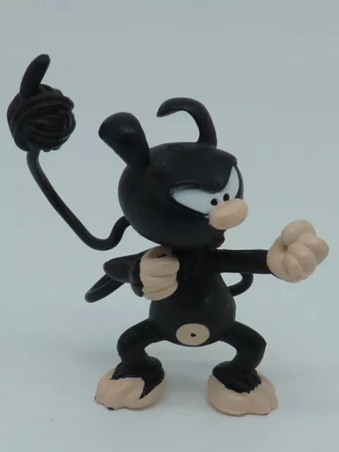 Ancienne Figurine en PVC Marsupilami noir boxe