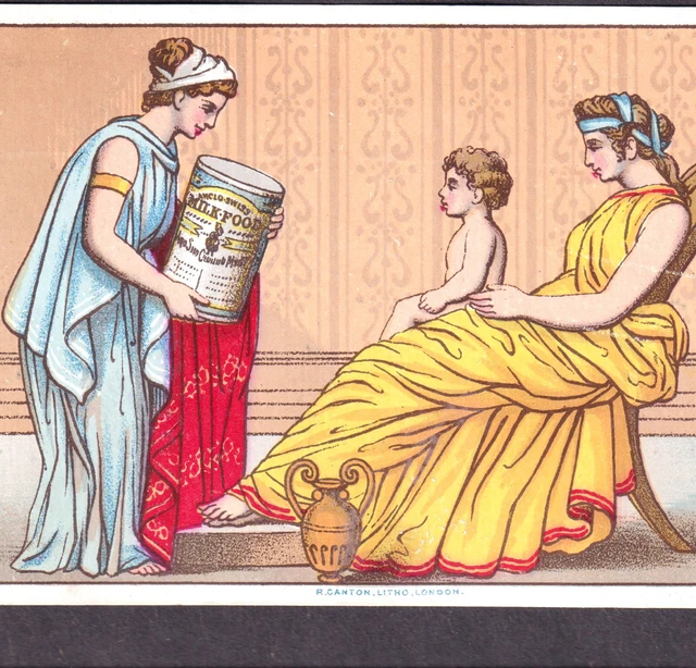 NESTLES ANGLOSWISS CONDENSED Baby Milk Classical Greek Urn Victorian