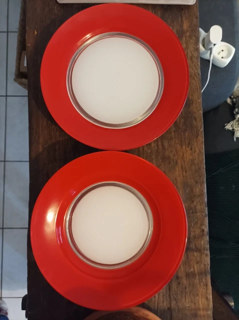 Lot de 4 assiettes creuses en céramique de 20,3 cm - Assiettes à soupe
