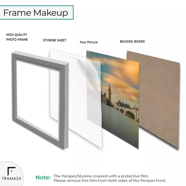 Square Size Picture Frame Black White Oak Poster Frame Instagram Frame All Sizes 3