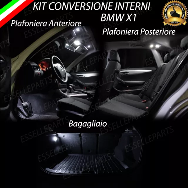 Kit Led Interni Bmw X1 Plafoniera Anteriore+Posteriore+ Bagagliaio 6000K