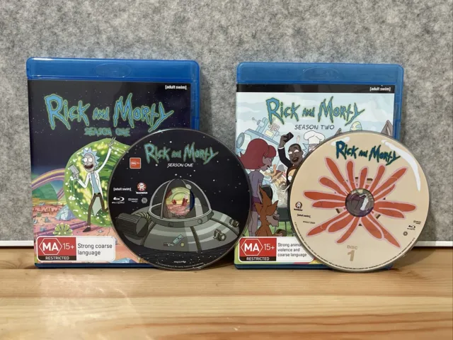 Rick And Morty : Season 1 And Season 2 (Blu-ray) - Preowned Good Condition