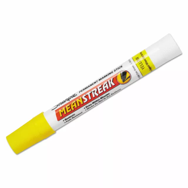 Sharpie Mean Streak Marking Stick Broad Tip Yellow 85005