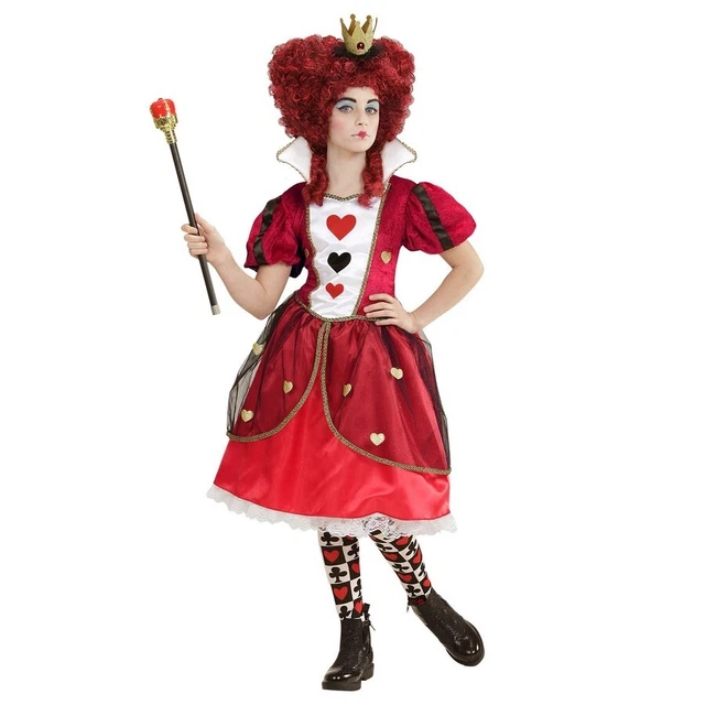 Costume Vestito Bambina Regina di Cuori Carnevale