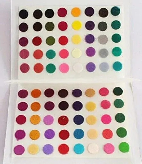 2 Packet Multi Color Size Indian 60 Bindi Round Dots Tattoo Body Art Sticker