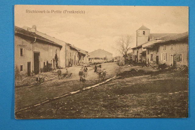 Meurthe et Moselle 54 Lorrain CP CPA Réchicourt la Petite 1914-18 Fermes Personn