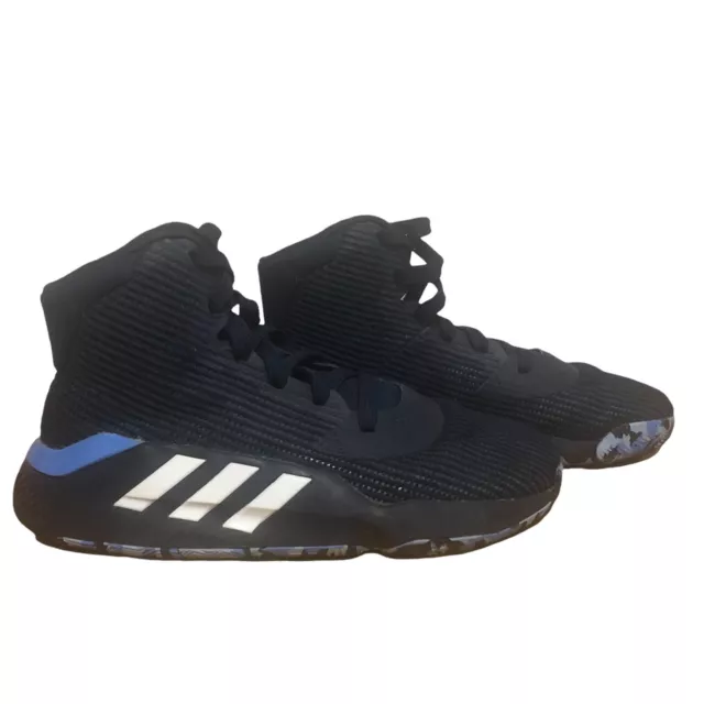 Zapatos de baloncesto Adidas F97283 Pro Bounce 2019 azules para hombre talla 7