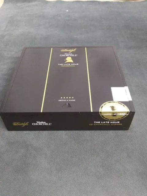 Davidoff Winston Churchill Empty Cigar Box -- The Late Hour Churchill cigars.