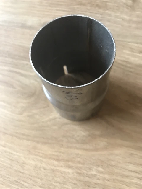 Akozon Motorrad Auspuff Adapter Edelstahl - Universal Reduzierstück 51-63mm 57-76mm