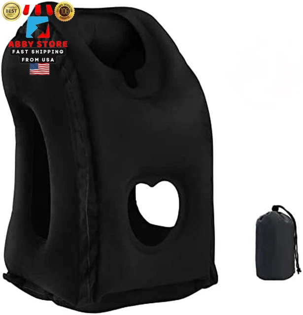 Inflatable Travel Pillow Support Airplane Travel Pillow Head Neck Rest Cushion