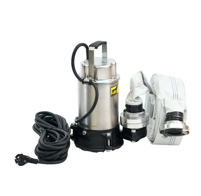 Pompa per fanghi professionale IBO pompa di drenaggio KBFU 400W 7800L/h + tubo a C 30 m