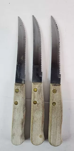 Vintage Stainless Steel Tramontina Brazil 4 Piece Steak Knife Set NEW Seal  Pack Made in Brazil Maintenance Free Never Needs Sharpening 