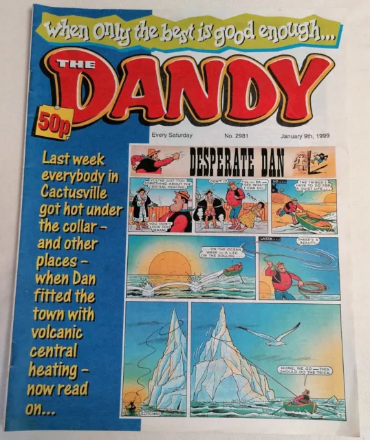 COMIC - Vintage British Comic The Dandy Fun For Boys & Girls No. #2981 Jan 1999
