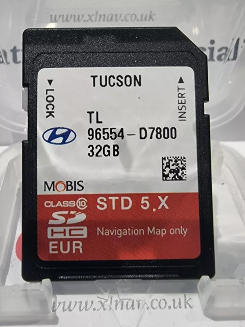 Scheda SD Autentica Hyundai Tucson Navigazione Satellitare SAT NAV 96554 D7800 2023 Mappa