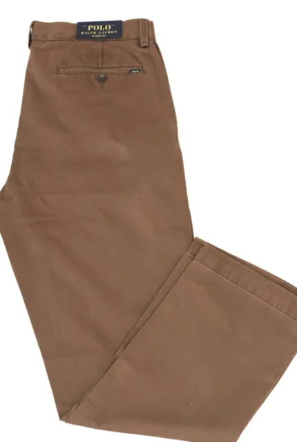 Polo Ralph Lauren Chino Pants Classic Fit  Brown 30/30 NWT