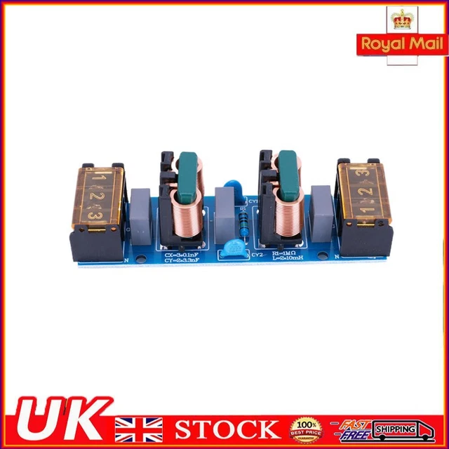 25A EMI HIGH-FREQUENCY Two-stage Power Low-pass Filter Board EMI Filter ...