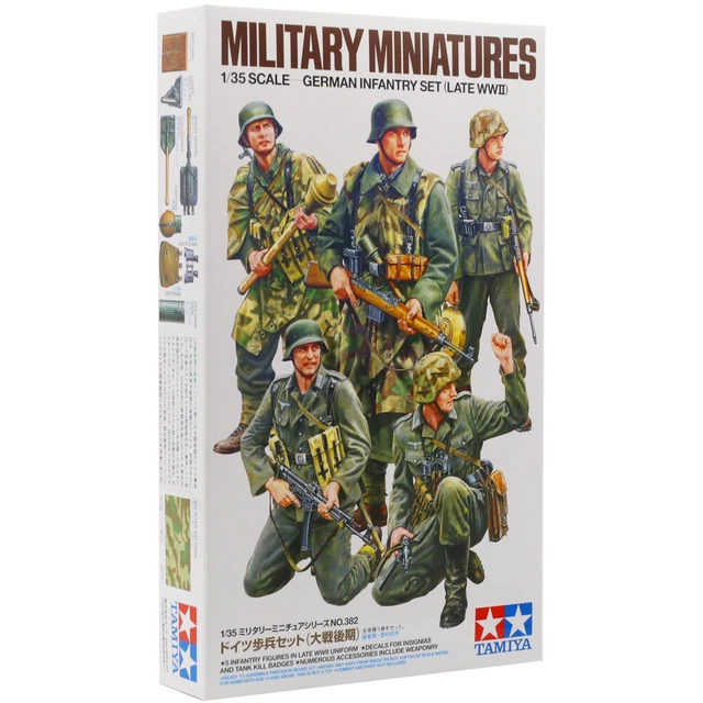 TAMIYA GERMAN INFANTRY Late WWII Figure Assembly Model Kit Scale 1:35 ...