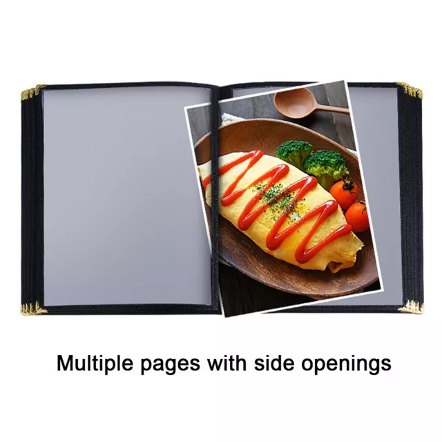 A4 Food Drink For Restaurant Pages Cafe Menu Cover DIY Transparent*