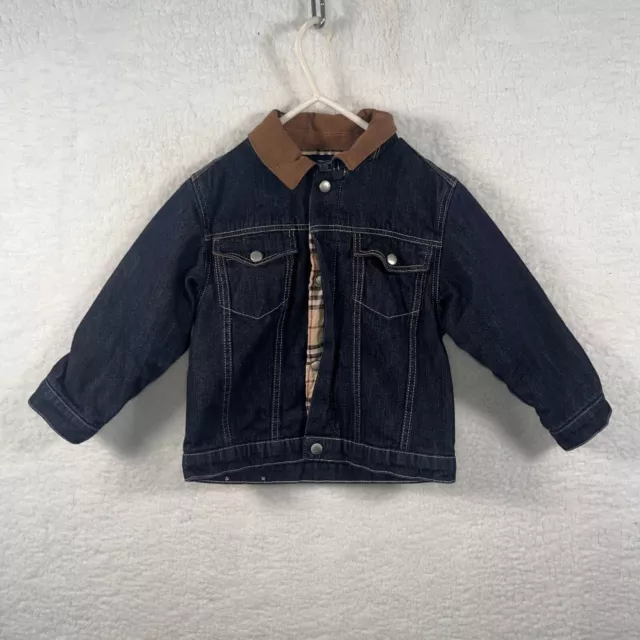 Authentische Burberry Baby Denim Jacke Nova kariert Größe 2