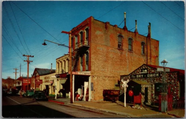 Virginia City, Nevada Postcard "Street Scene" Hotels Saloons / 1968 Cancel