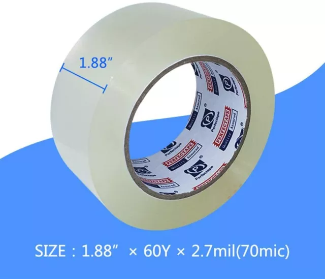 Clear Packing Tape Thick Heavy Duty Sealer Carton Industrial Commercial Moving 2